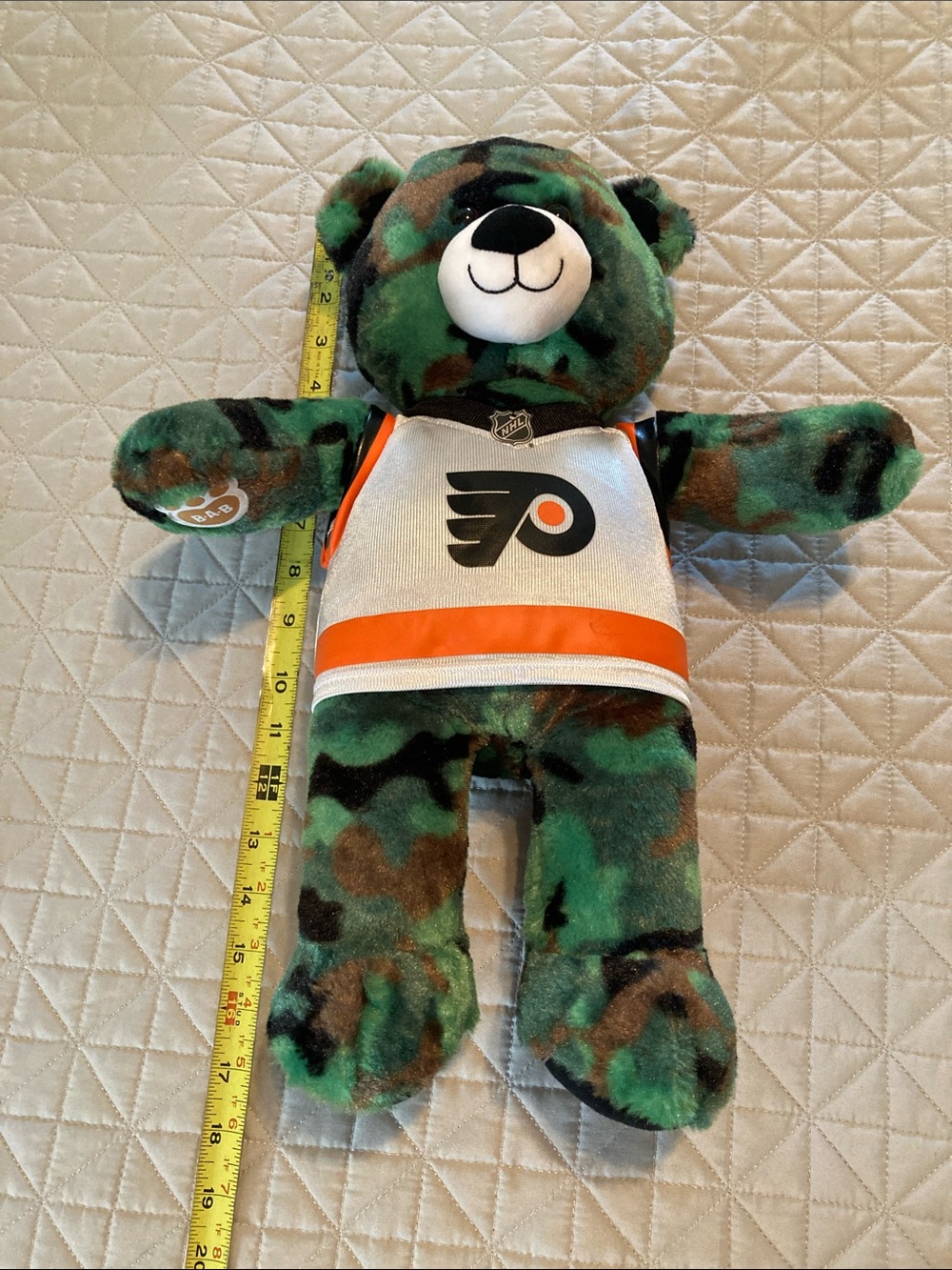 Philadelphia Flyers Camo Build a Bear Plush Bear - Green Camouflage Kids Toy